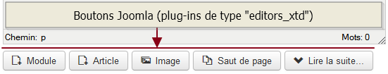 boutons joomla